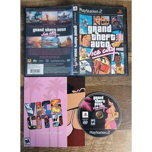 Grand Theft Auto: Vice City (Sony PlayStation 2 PS2, 2002) Complete CIB - Tested